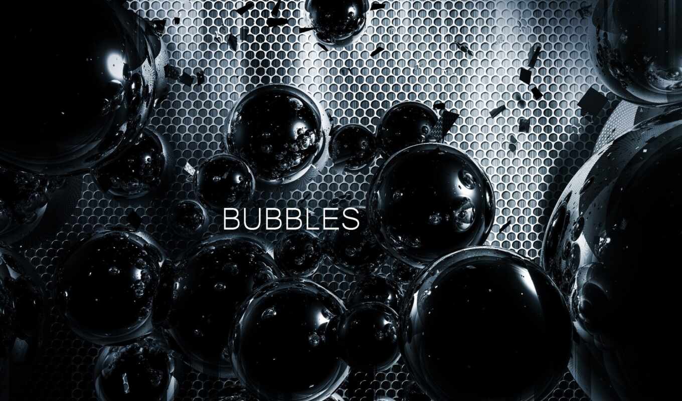 black, abstract, metal, grid, file, the original, dark, bubbles, sizes