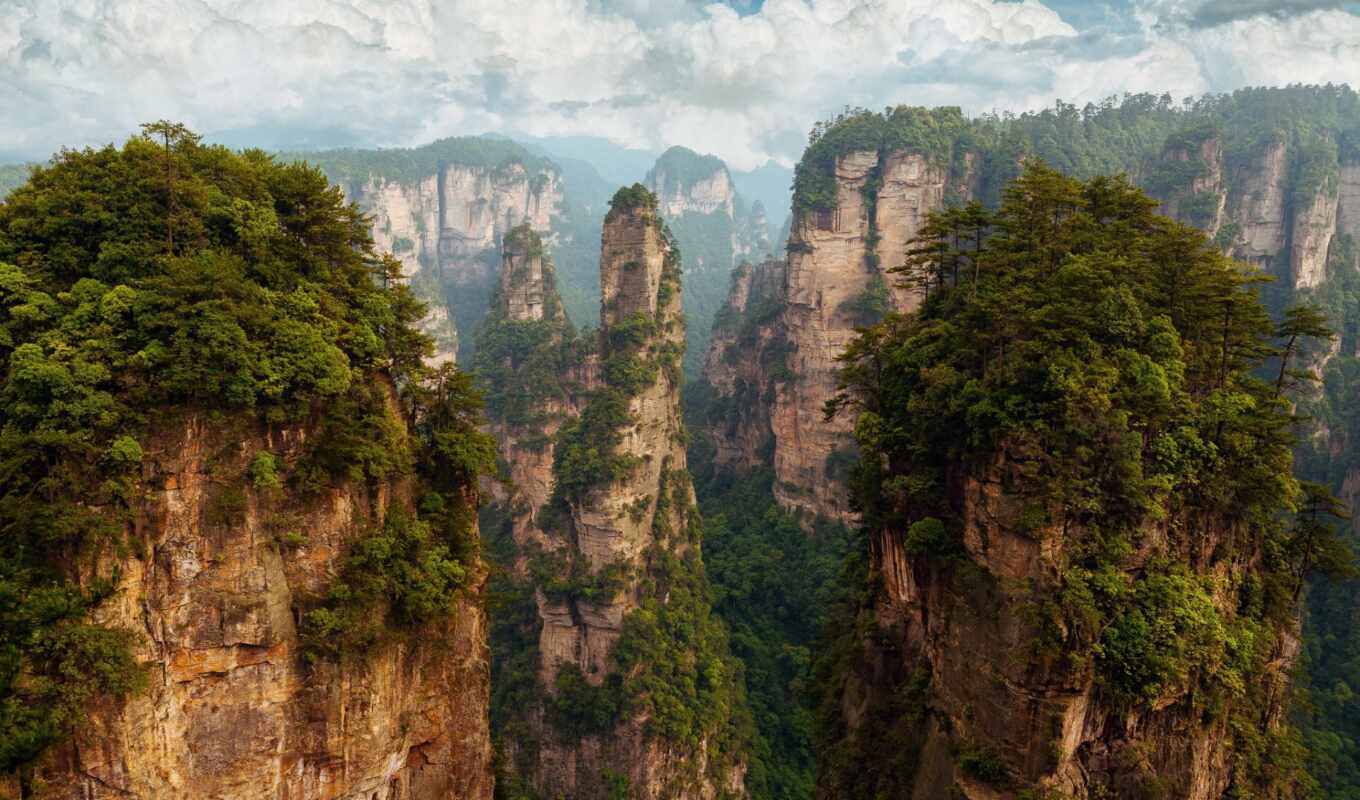rock, park, national, китаянка, zhangjiajie, chzhanczyacz, fore