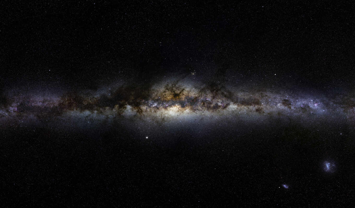 galaxy, milky, way, cosmos, panorama