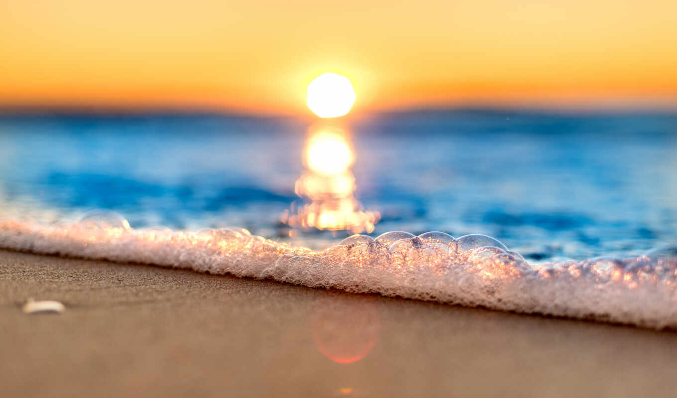 sun, закат, пляж, море, песок, друг, волна, побережье, пенка