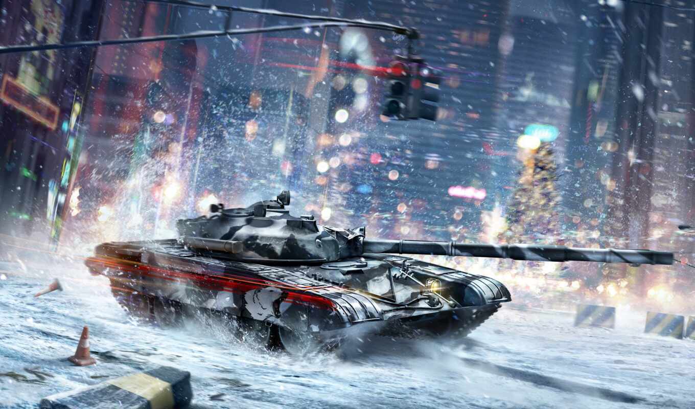 game, снег, winter, доспех, world, танк, warfare, блиц