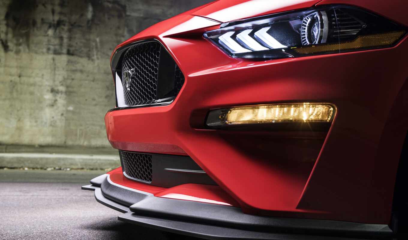 picture, red, car, ford, mustang, performance, level, headlight, body