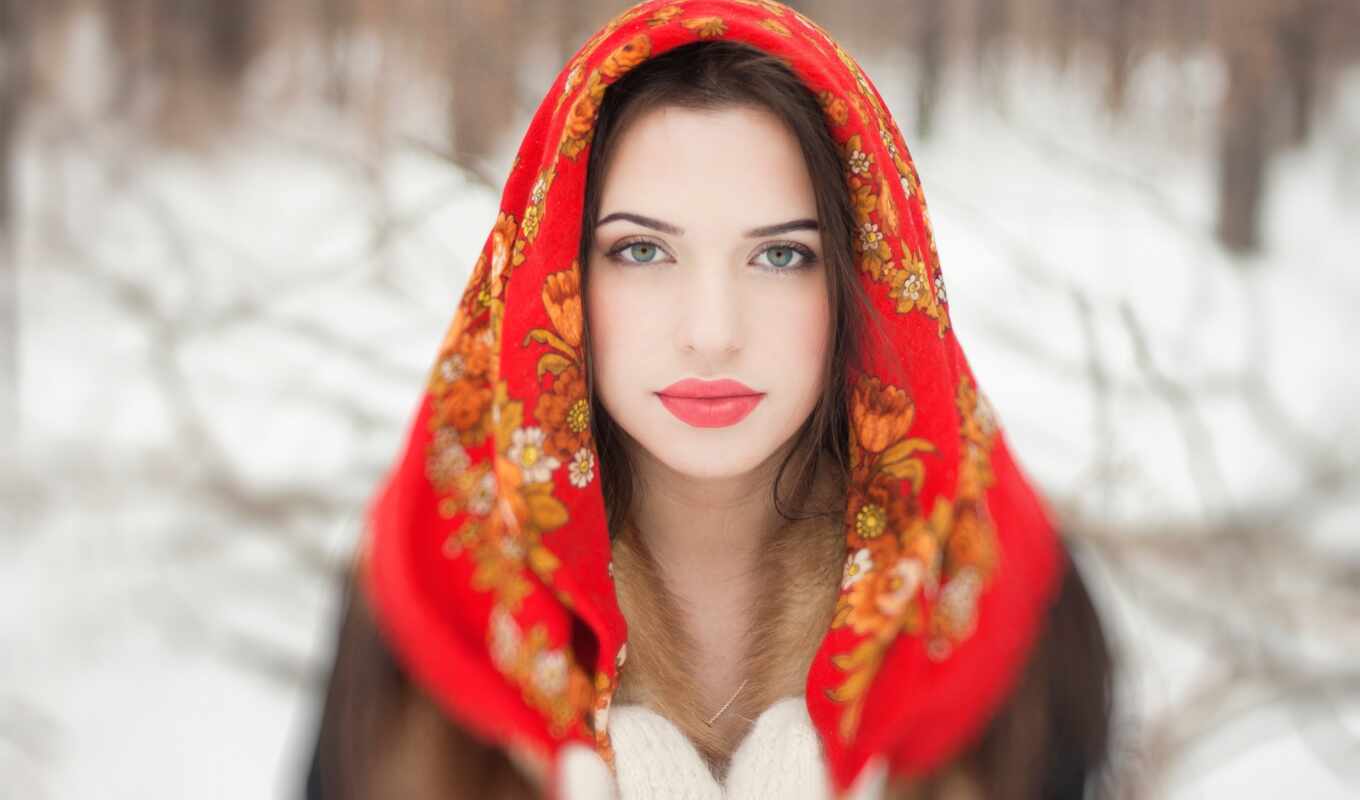 woman, Russian, beautiful