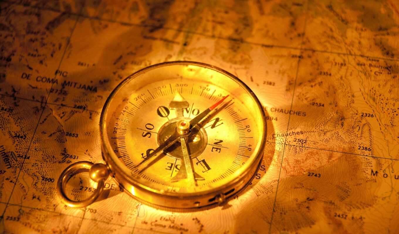 map, geography, compass