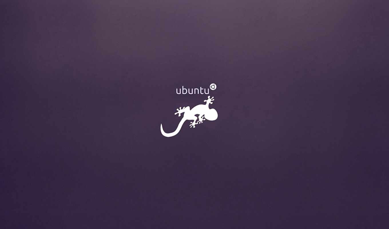 ubuntu, фон, темный, убунту, ящерица