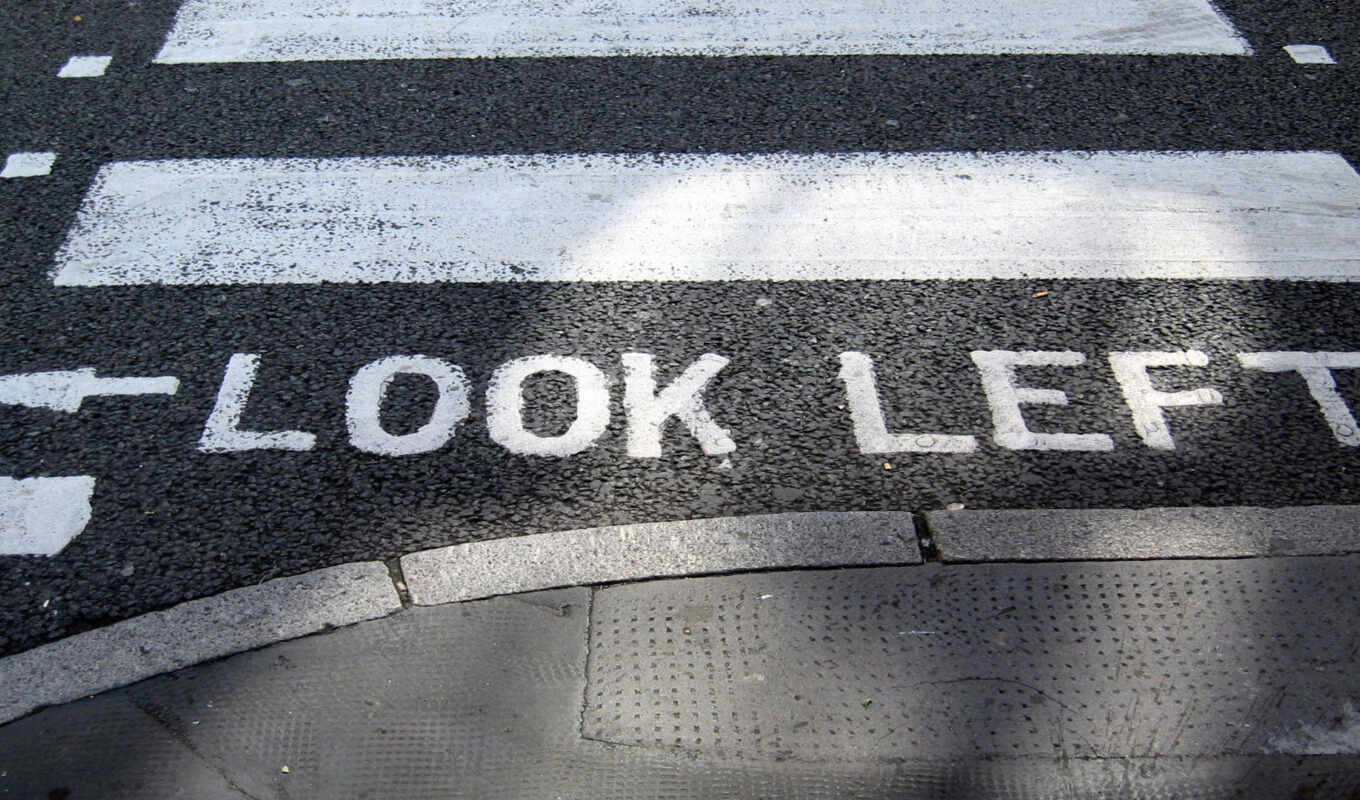 title, paint, road, see, left, word, slova, indicator, transition, sidewalk, streaks