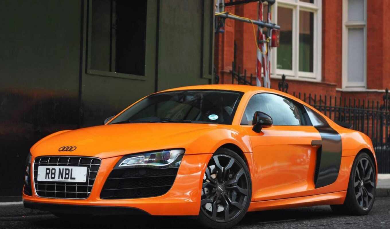 car, оранжевый