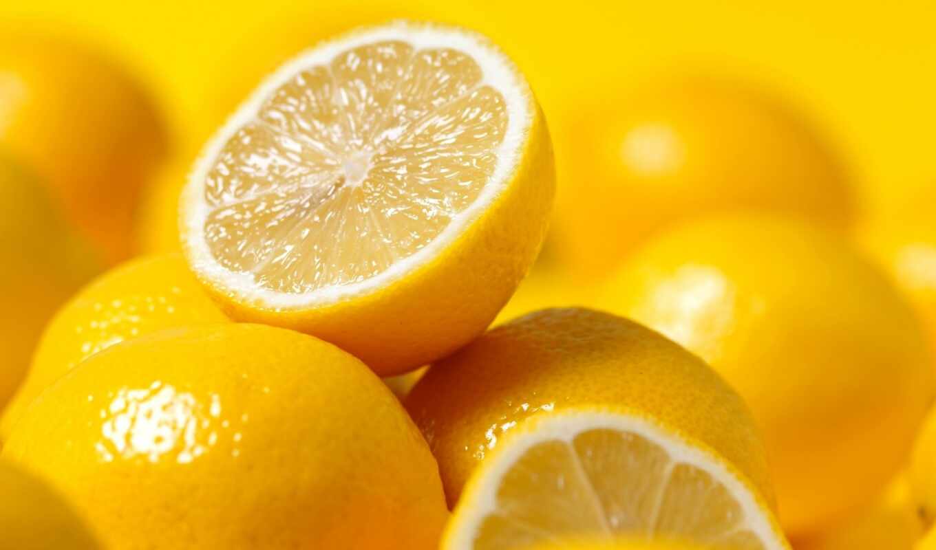 плод, lemon, cut, цитрус, долька