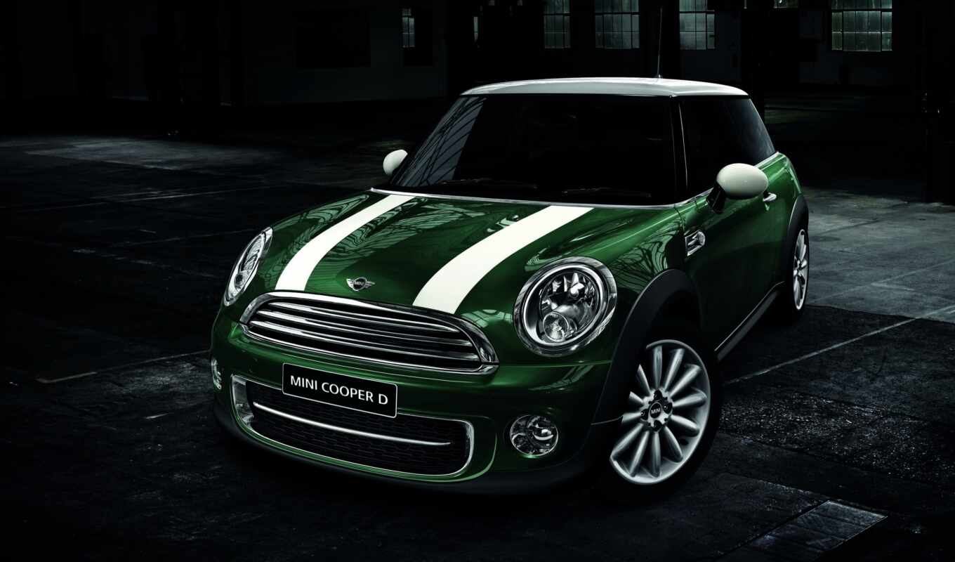 green, car, mini, car, cooper, streaks, cars