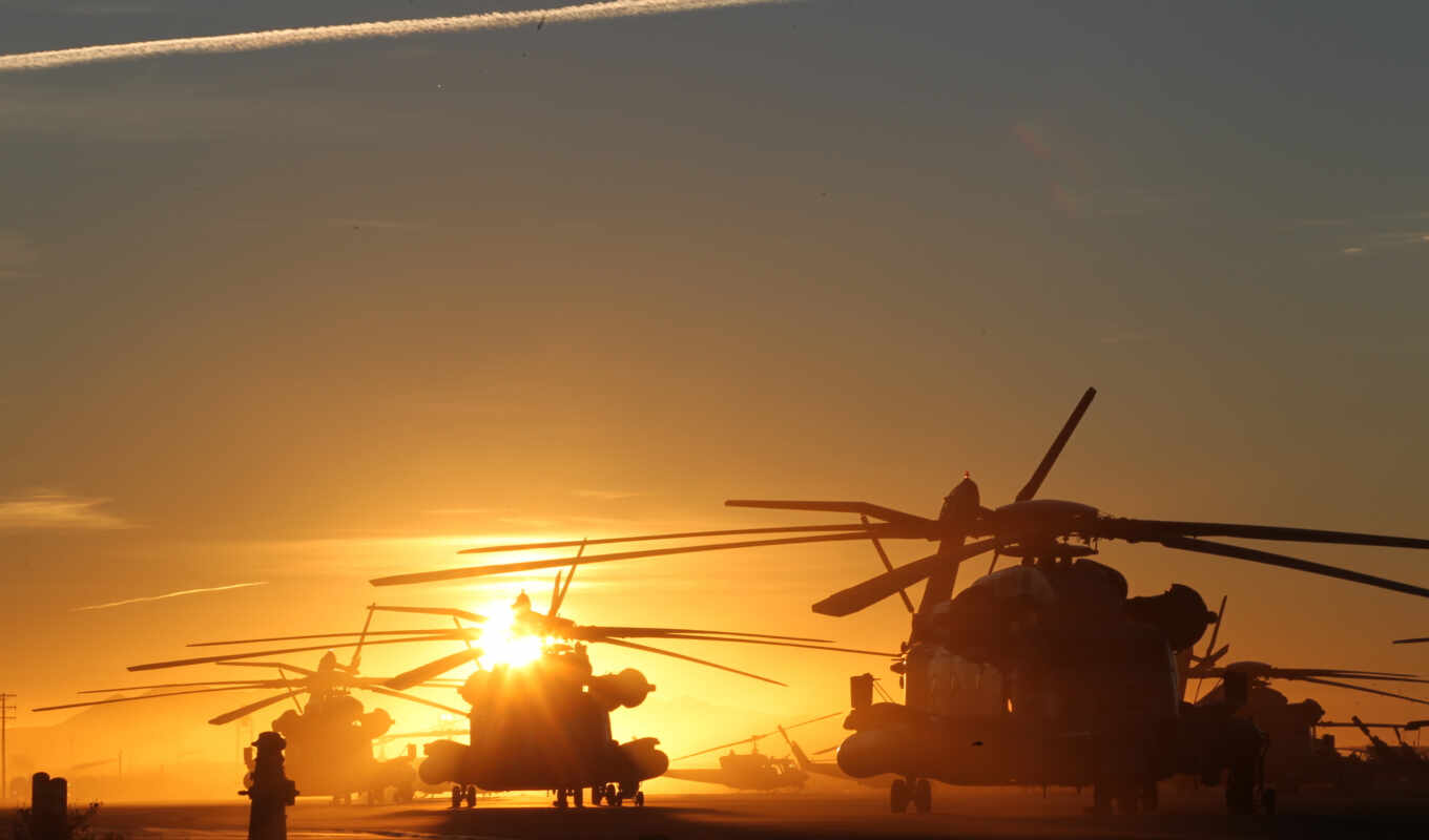 picture, sun, sunset, sky, helicopter, helicopters, rub