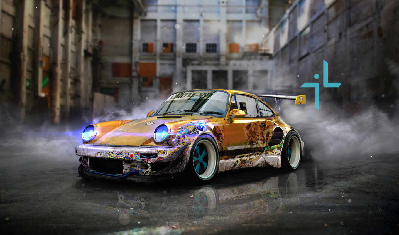 art, background, car, concept, Porsche, art, vehicle, Kirill, screensaver