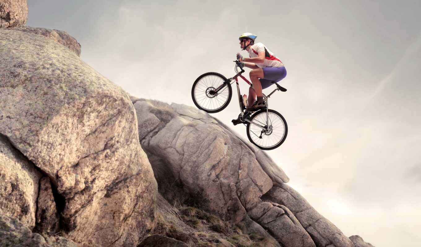 гора, rock, спорт, bike, cycle, extreme, велосипед, climb