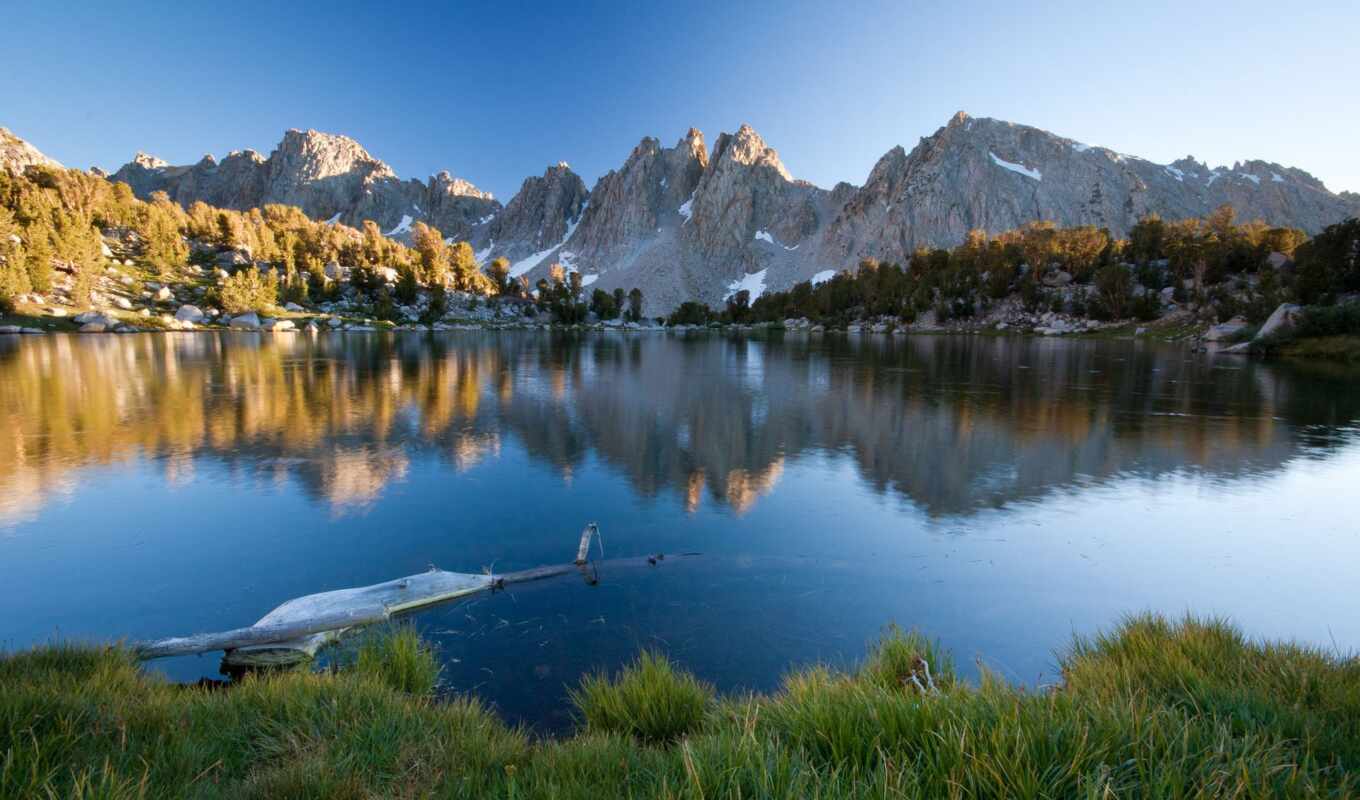 озеро, desktop, summer, гора, горы