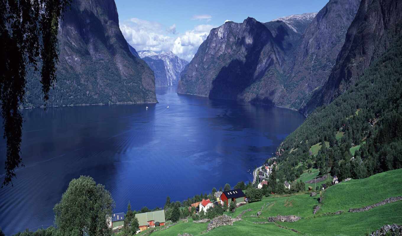pantalla, норвегия, fondo, gratis, id, aurlandsfjord, im-gene, fiordo, nouego
