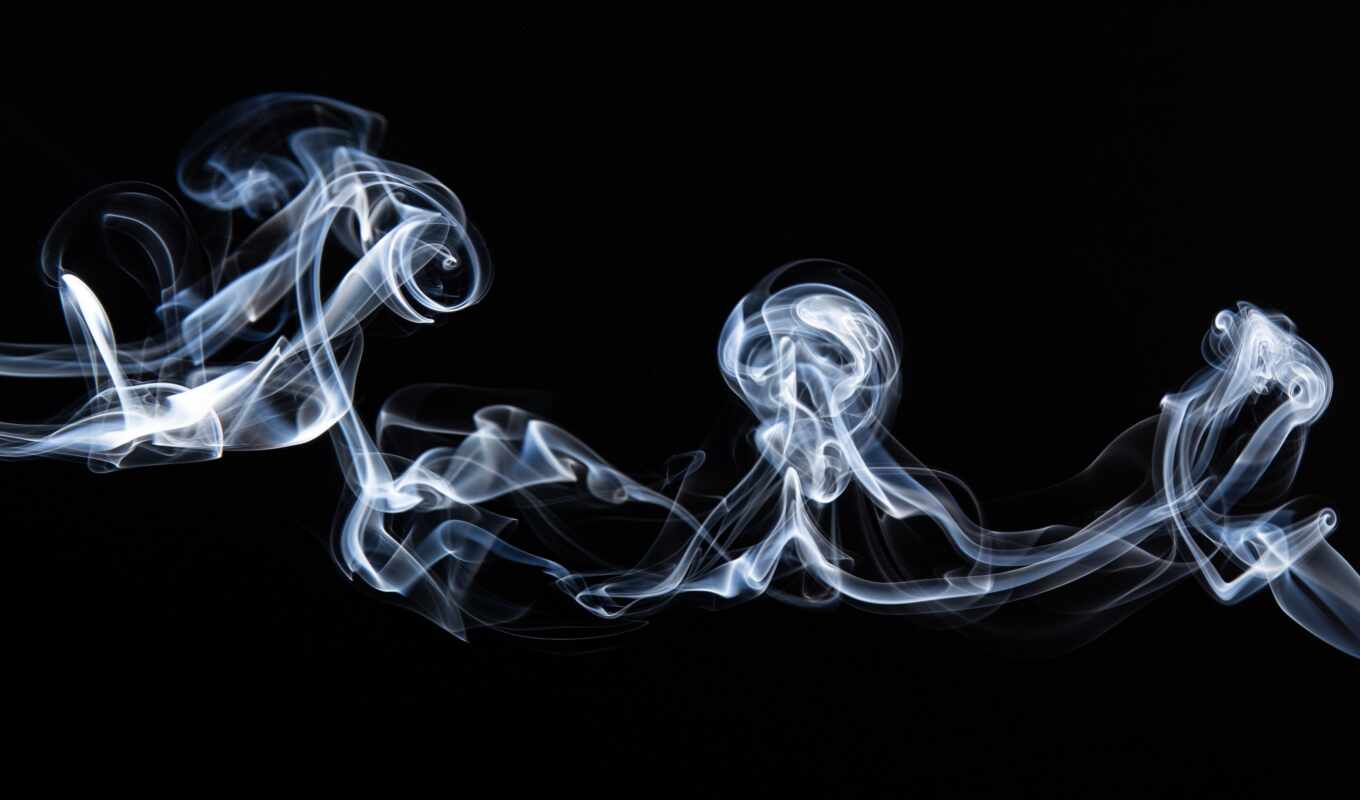photo, black, blue, white, smoke, abstract, dark, wave, color, ah, royalty