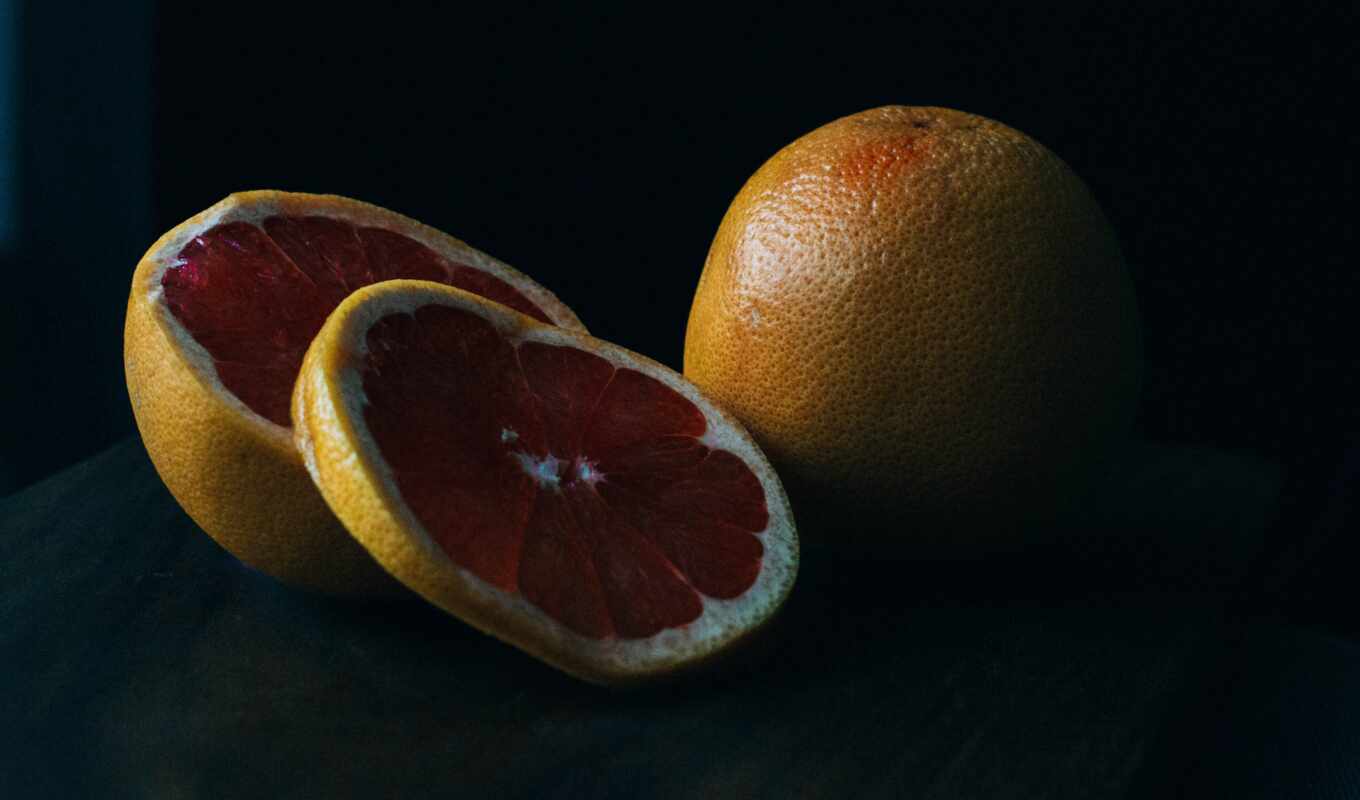 плод, оранжевый, slice, грейпфрут, meal