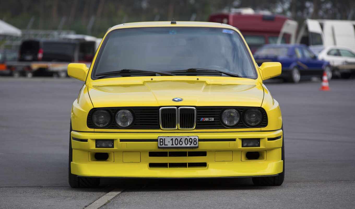 tuning, bmw, drive, yellow, stickers