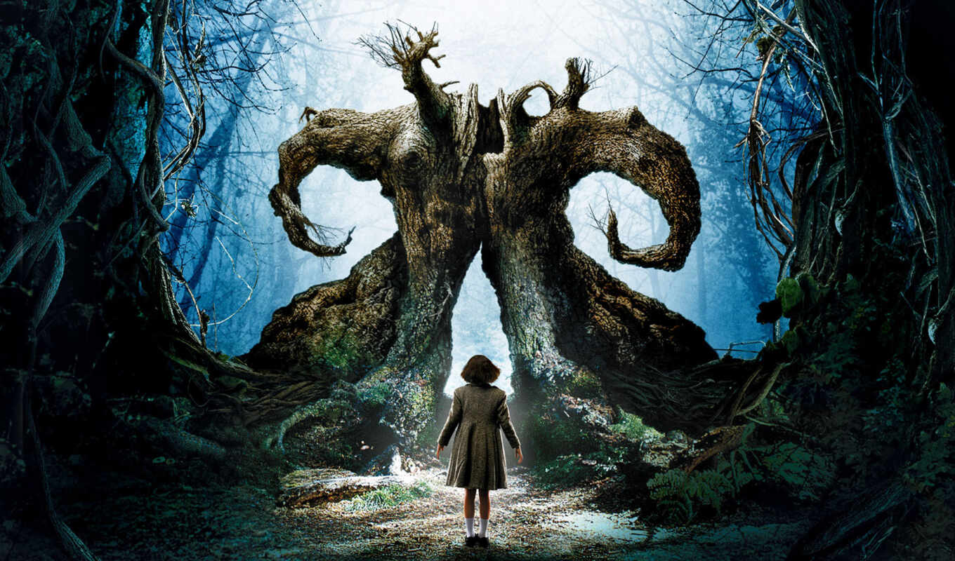picture, tree, pan, labyrinth, panels