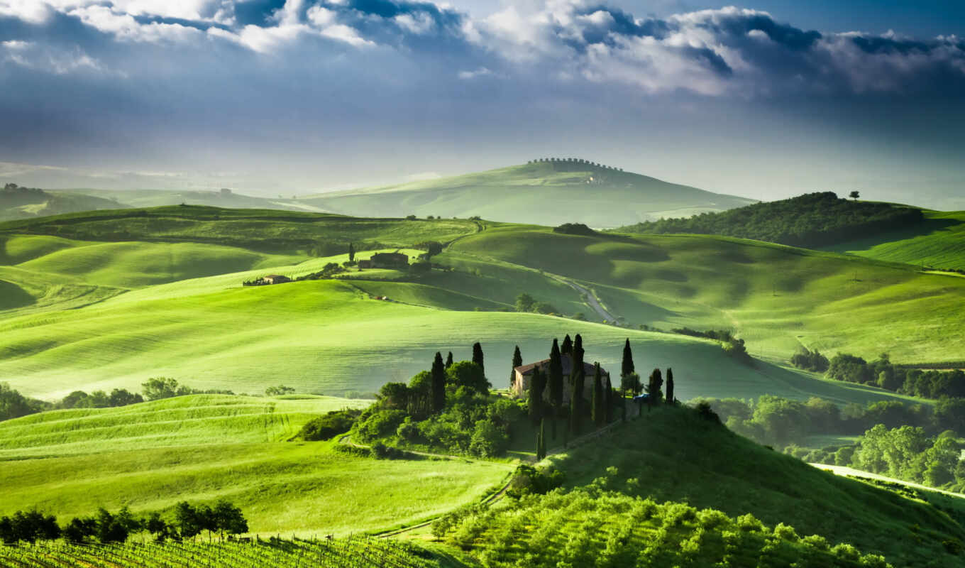 природа, зелёный, дорога, изображений, italian, тегом