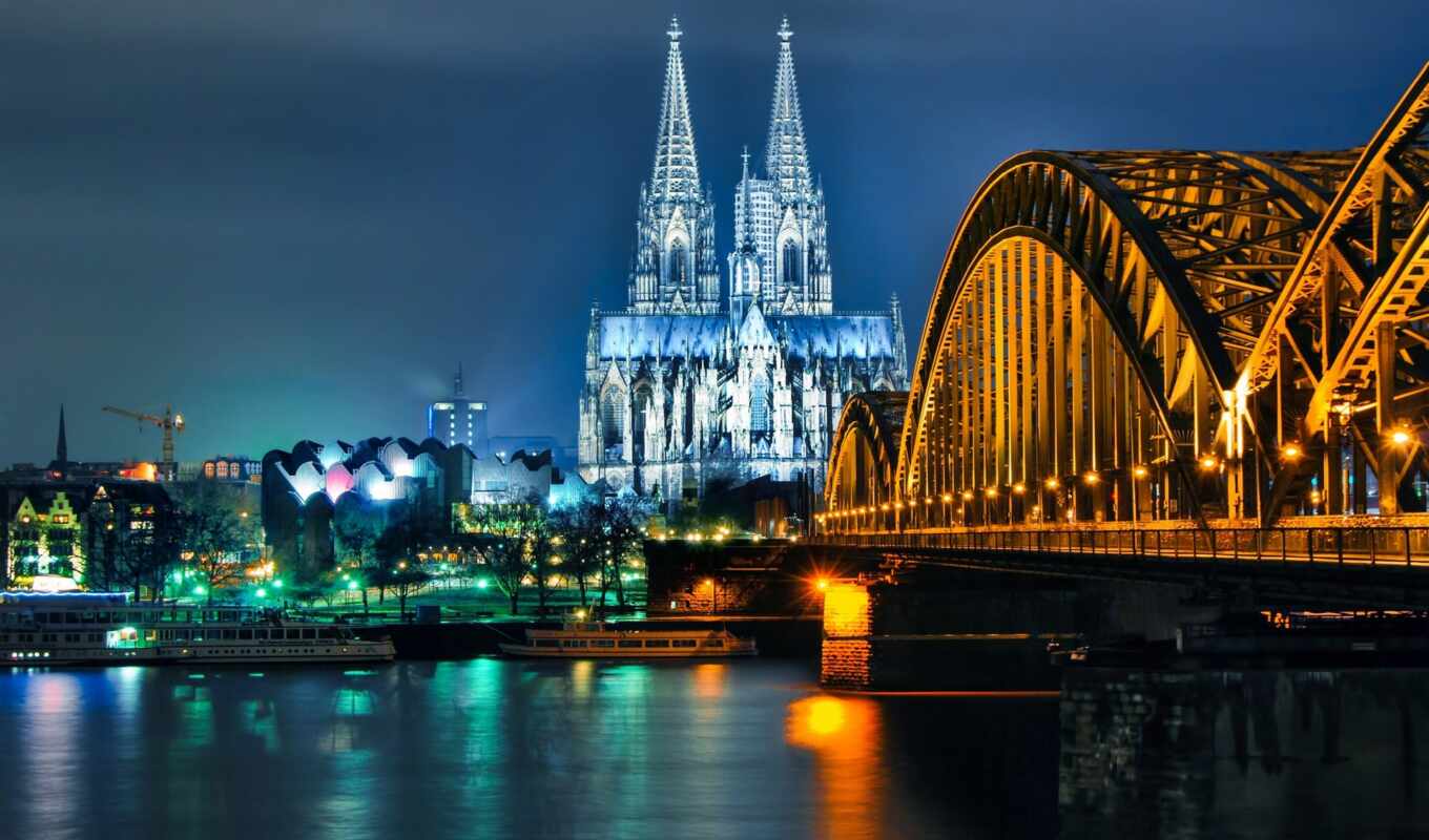 city, Bridge, Germany, well, awesome, visa, cologne, rhine