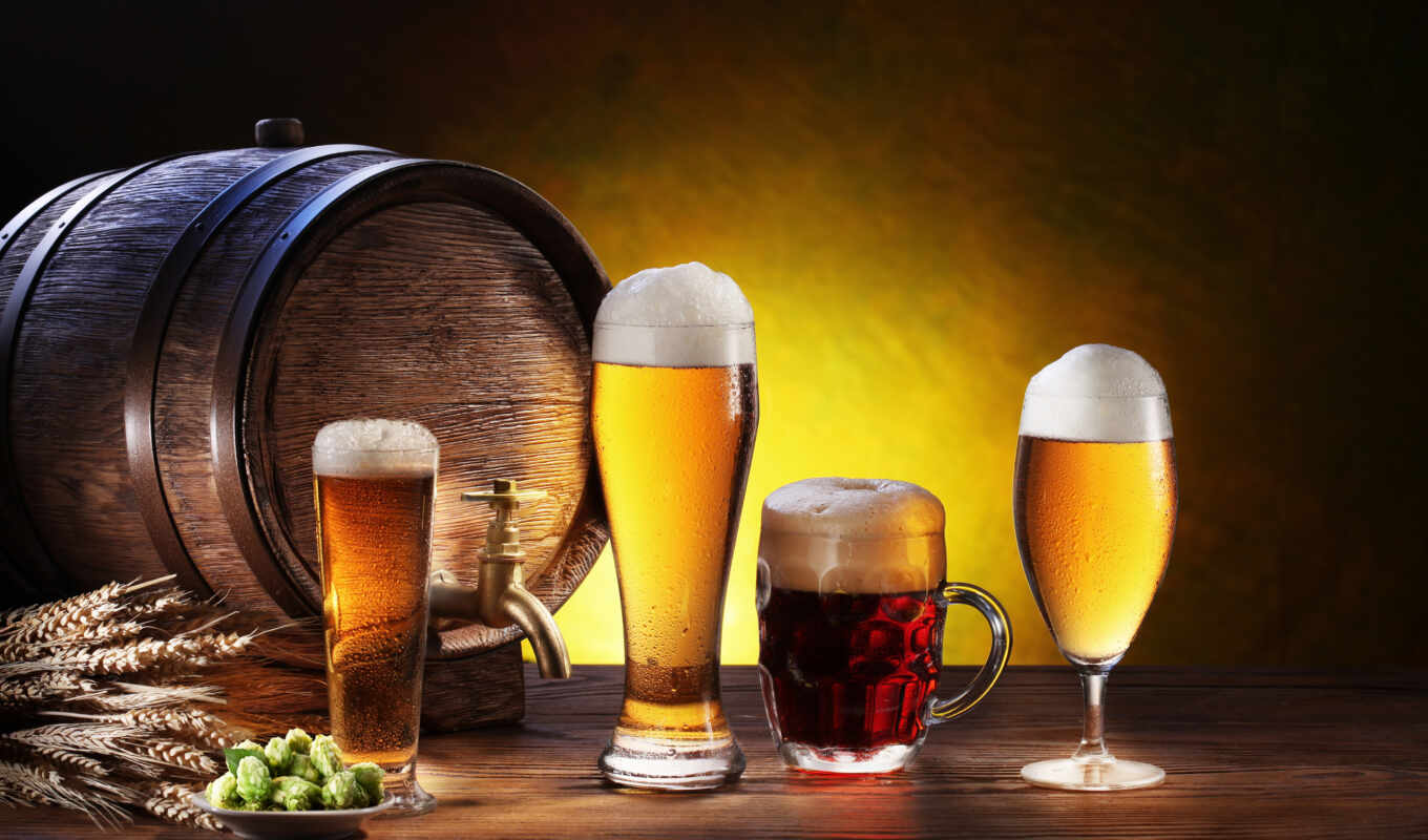 glass, картинка, день, растение, напиток, листівка, brewer, alive, пиво