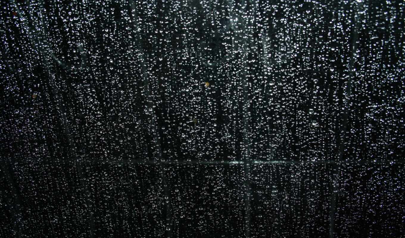 glass, капли, дождь, окно, ночь, water, стекле