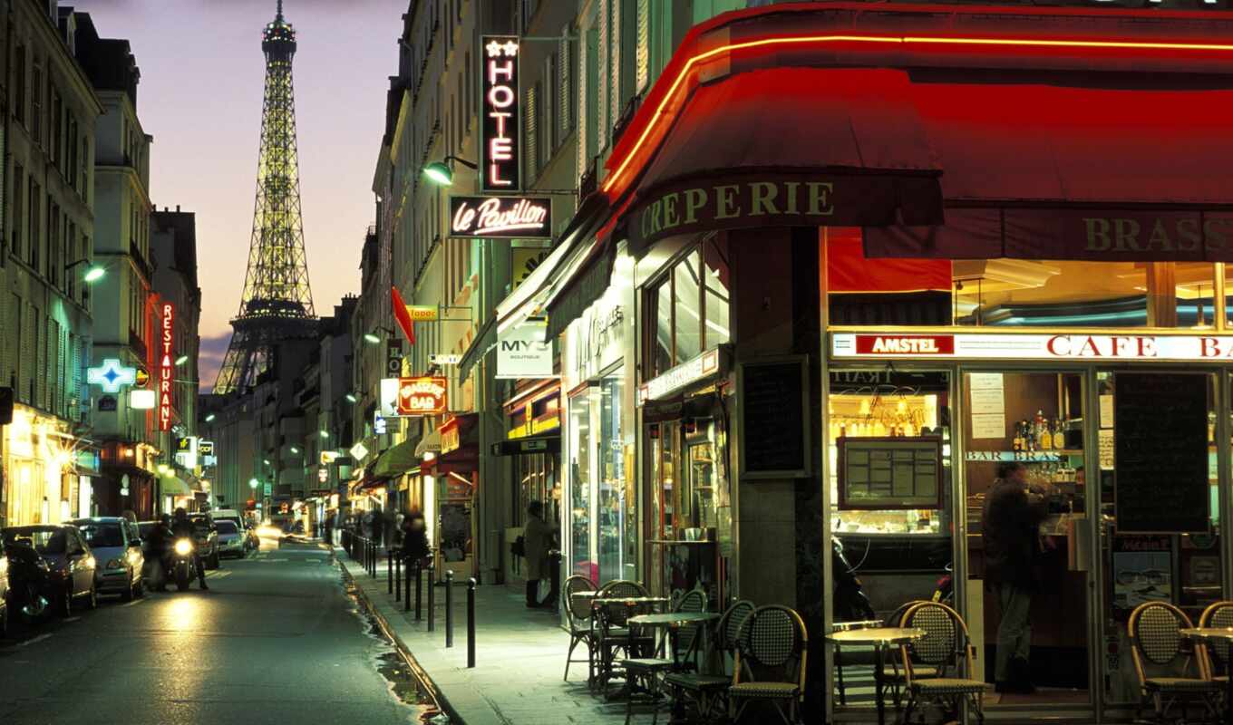 city, street, France, Paris, even