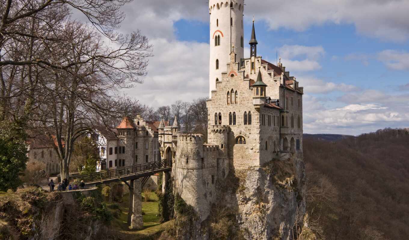 германия, замок, munich, лихтенштейн, lichtenstein