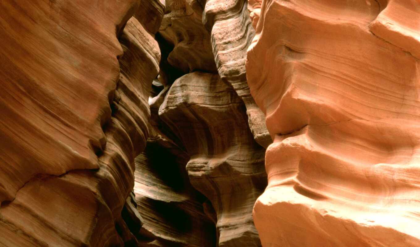 американский, красивый, пещера, каньон