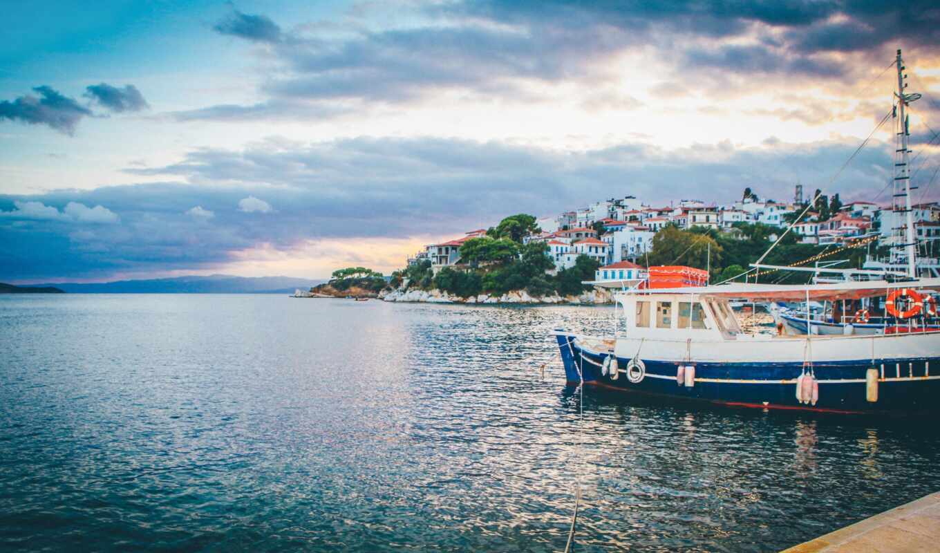 nokia, well, island, resort, rest, port, harbor, greece, parallax