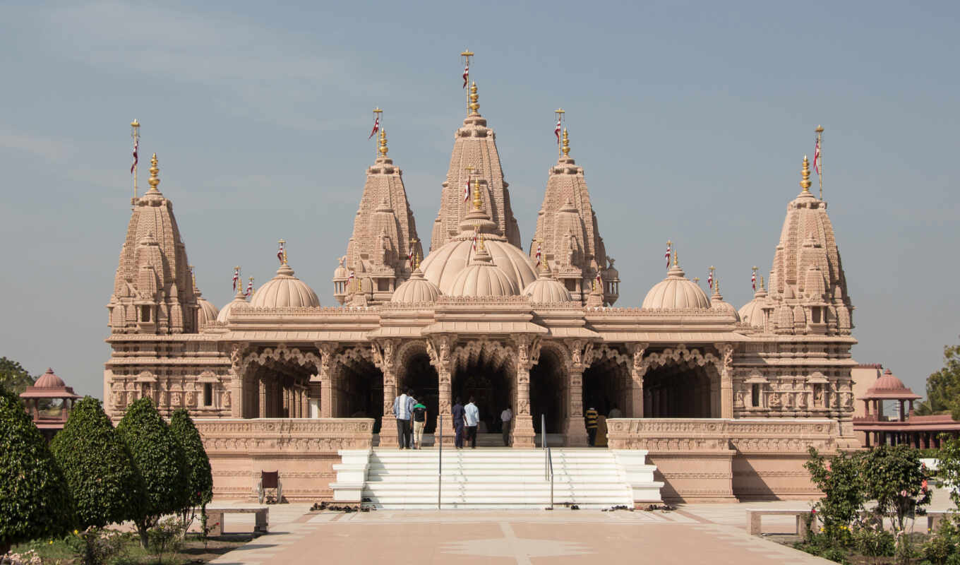 храм, gujarat, шри, mandir, swaminarayan, bhavnagar, baps, aksharwadi