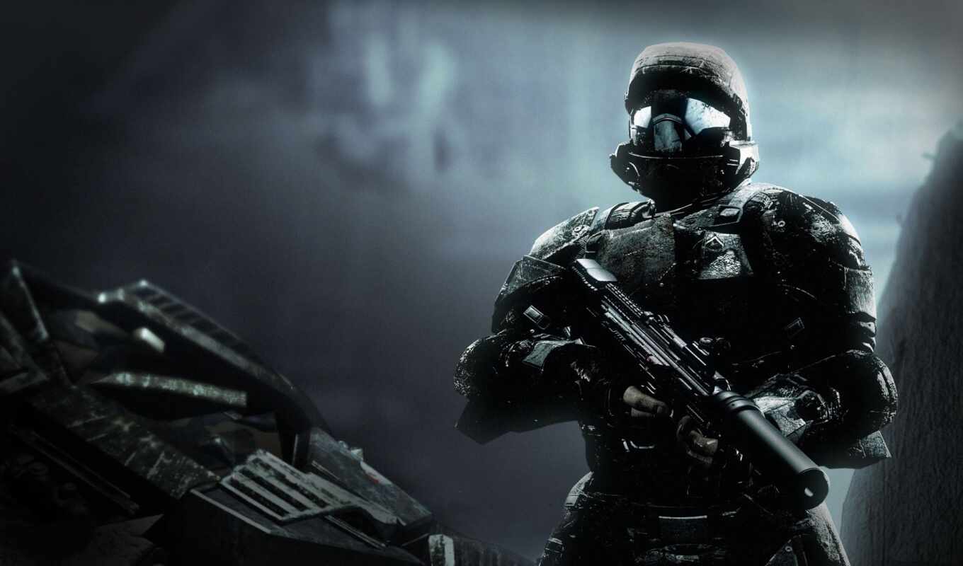 halo, screen, odst