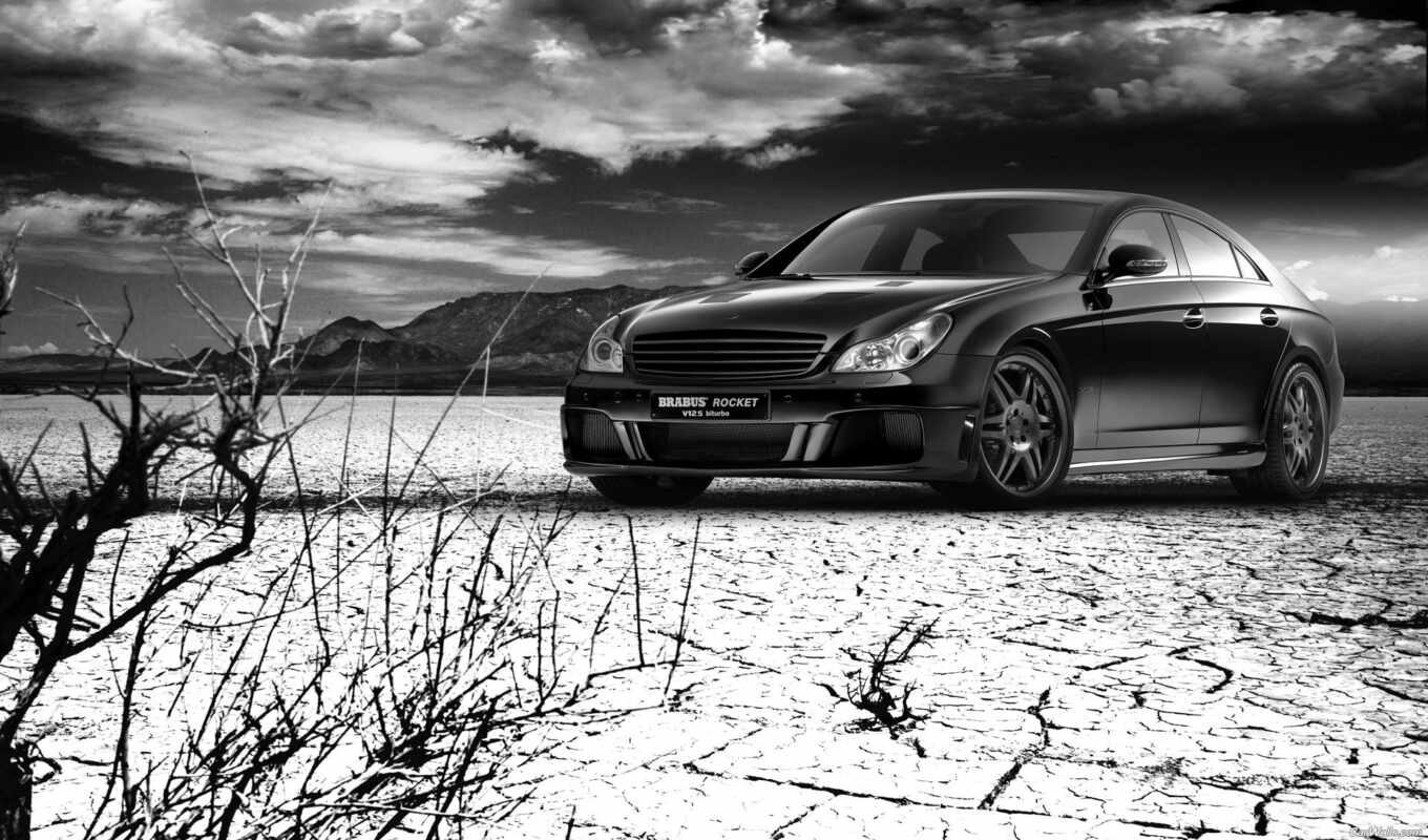 view, mercedes, Benz, japanese, cls, brabus, forest