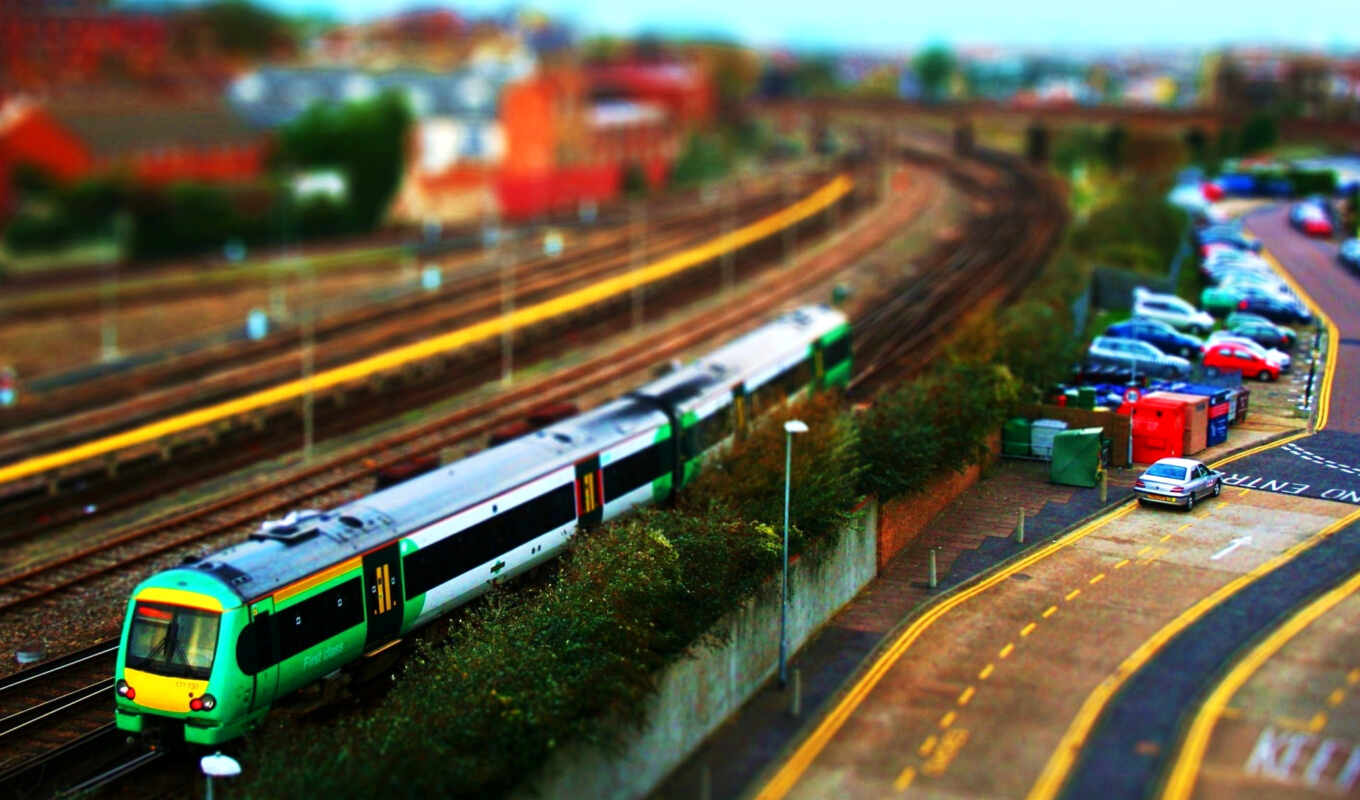 a train, photography, trains, shift, tilt