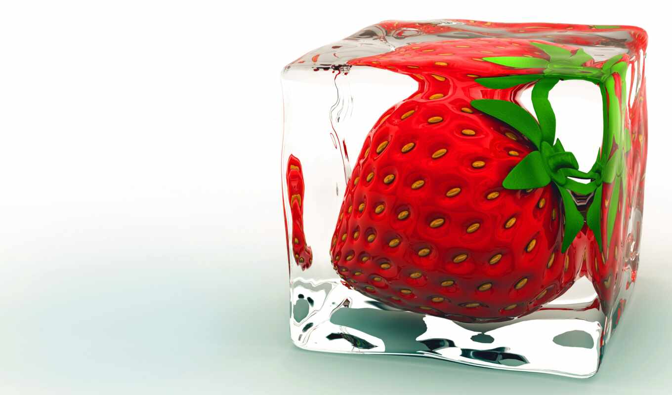 cube, ice, fetus, strawberry, fridge, parameters