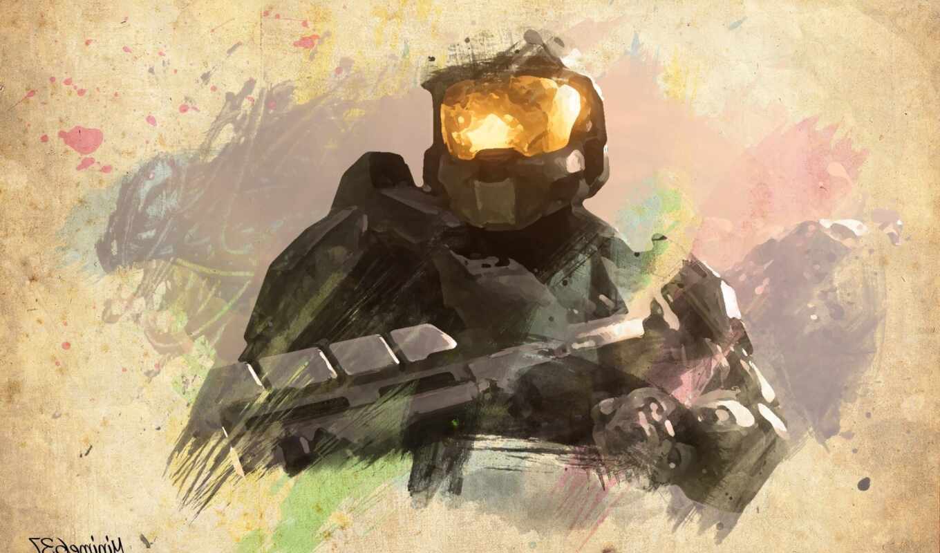 wall, game, one, halo, screenshot, chief, master, xbox, brainly