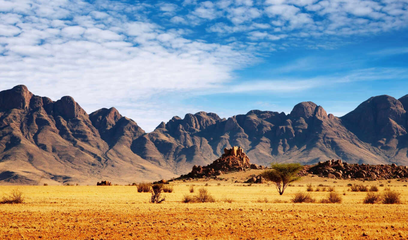 природа, дерево, гора, rock, landscape, gallery, облако, пустыня, африка, namibia, rare