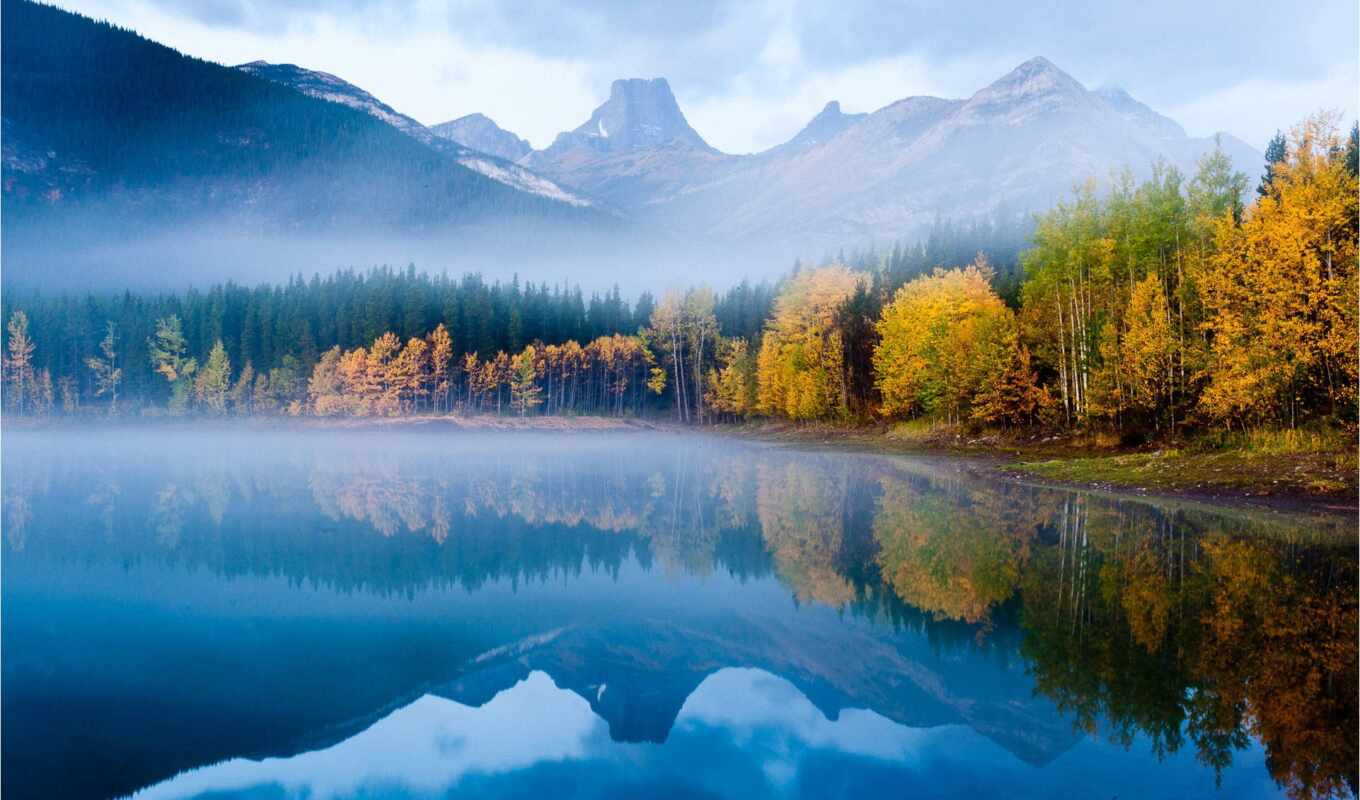 озеро, природа, страница, лес, картинок, pic, осень, norwegian, установить