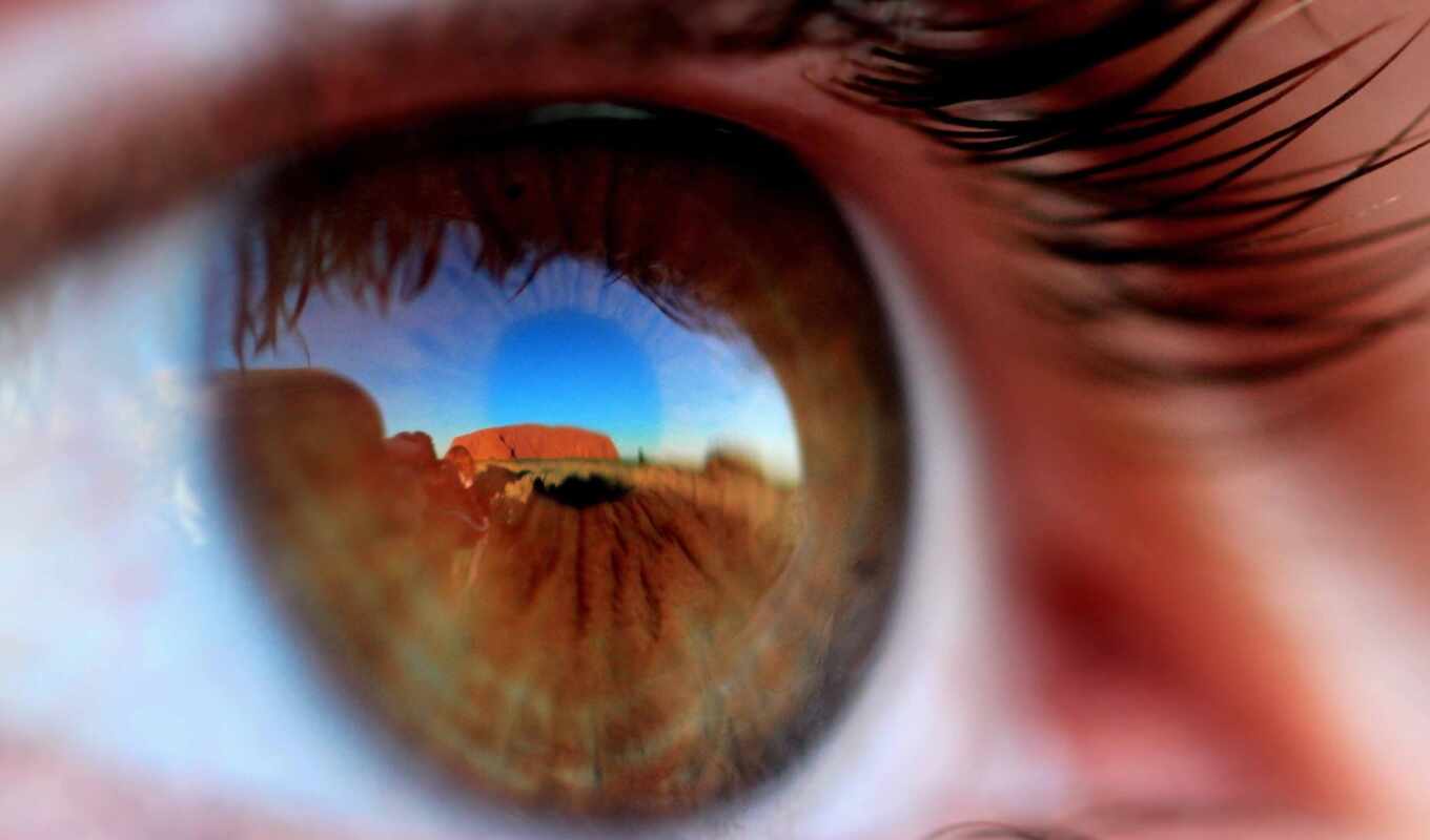 глаз, отражение