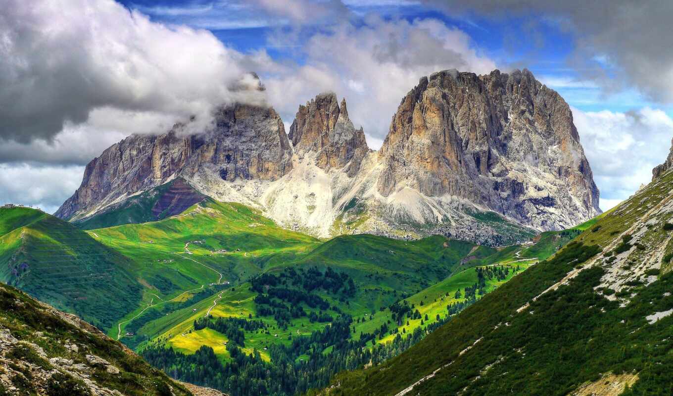 beauty, italian, magic, the alps, italy, mountains, the alps, dolomite, dolomite
