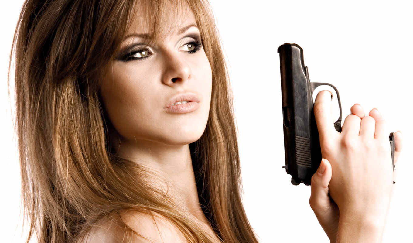 фото, девушка, пистолет, images, stock, shutterstock, гангстер