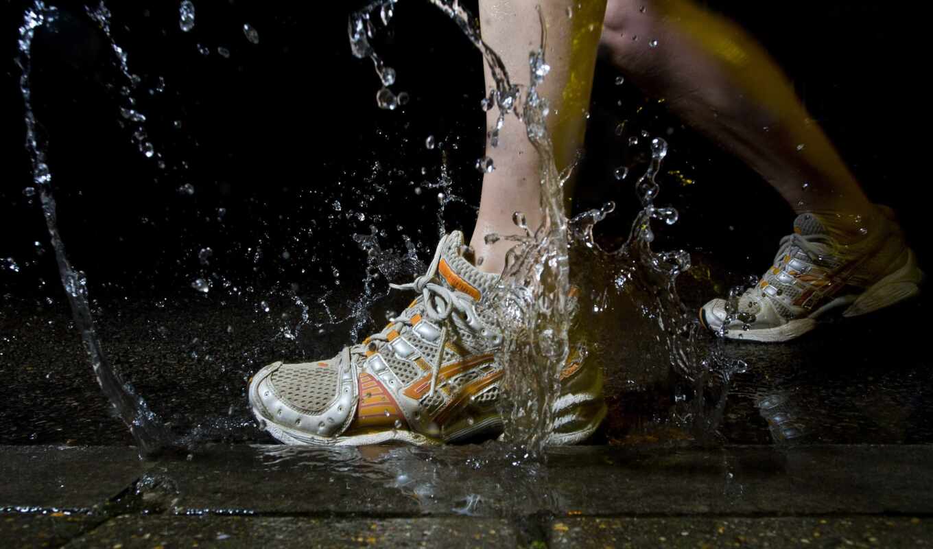 water, туфли, running, nike, run, splash, neverwet, waterproof