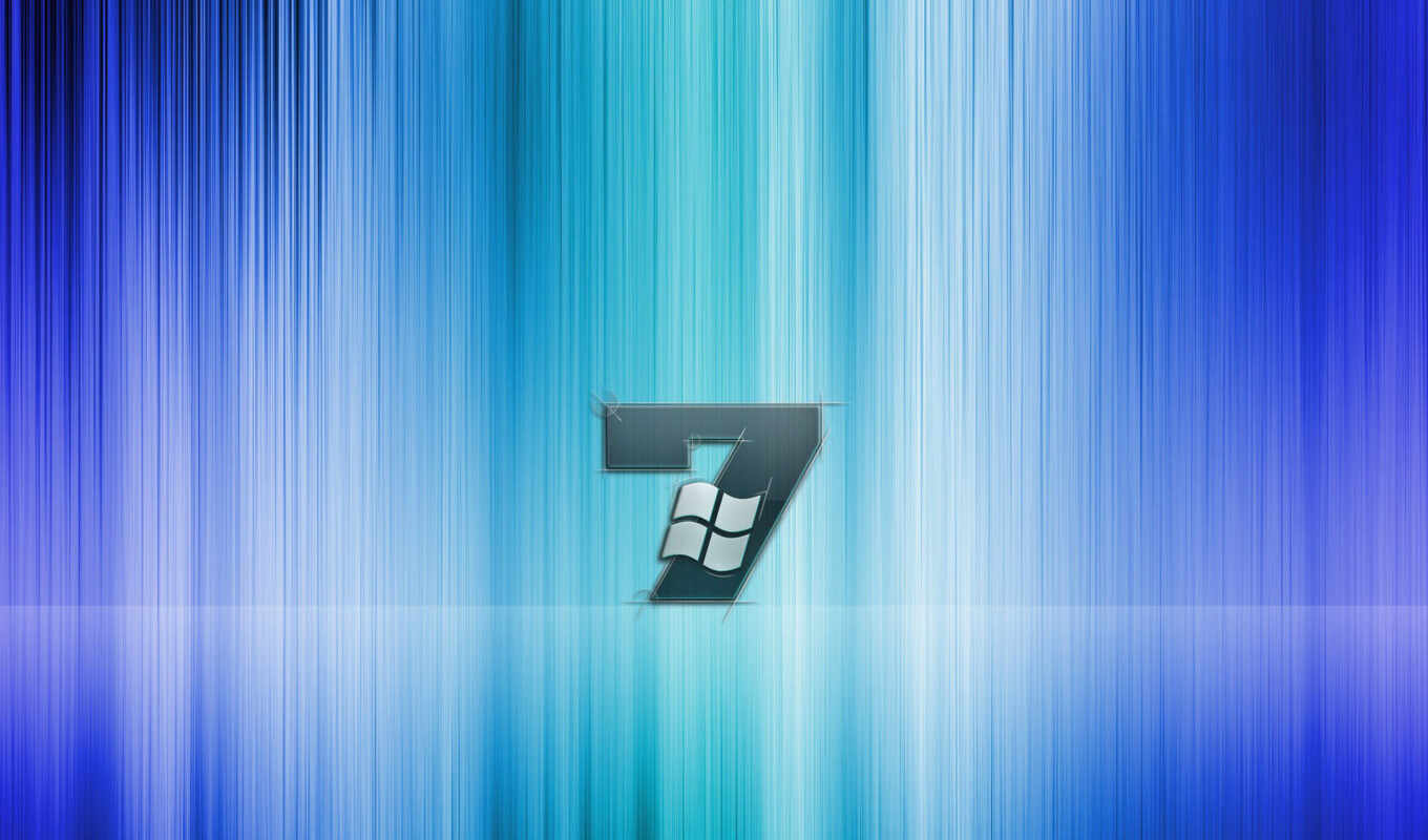 windows, полосы, голубой, лого, se7en