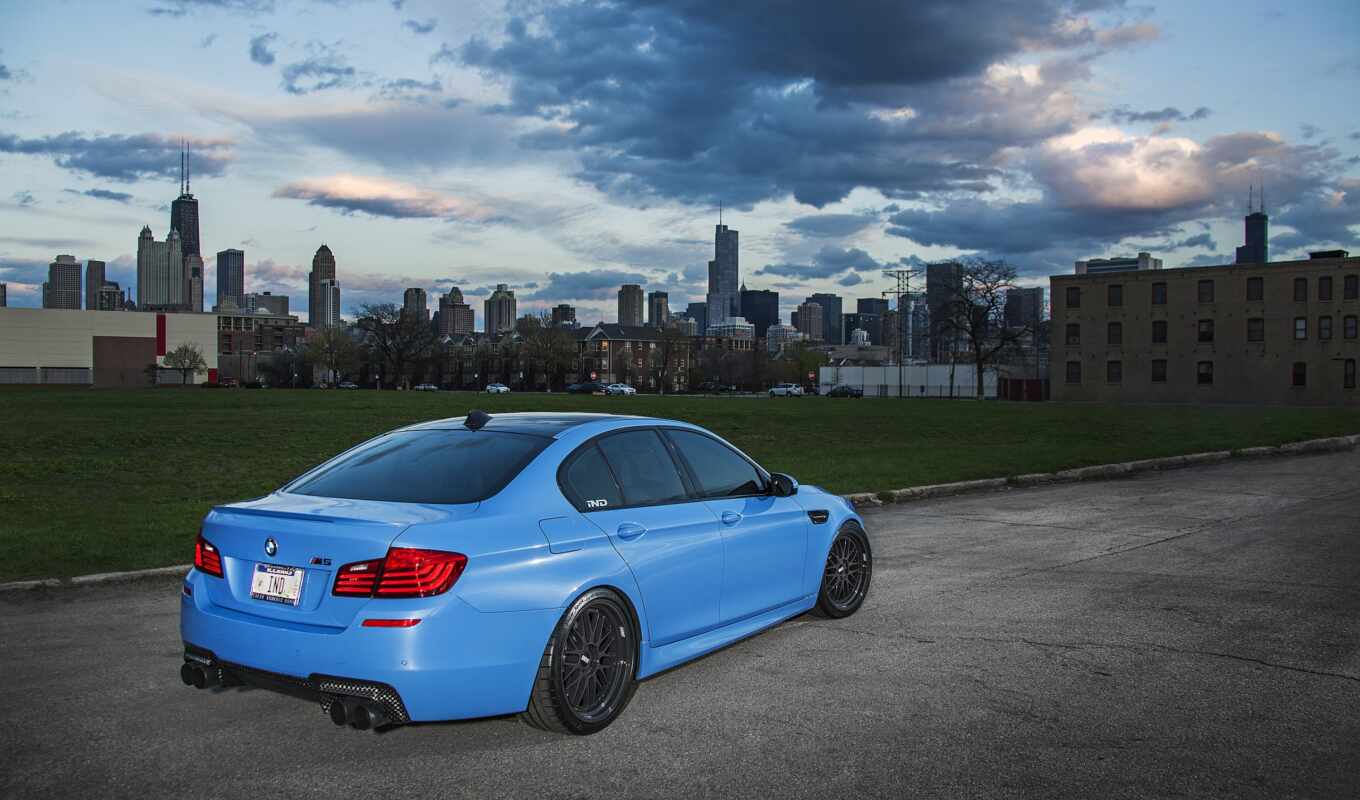 blue, view, from behind, bmw, marina, ind, ya, tuning