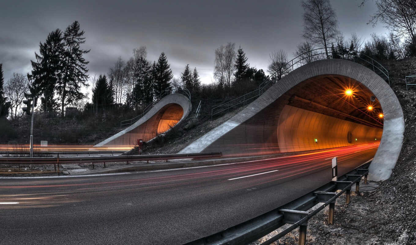 the most, the world, card, vehicles, tunnel, in the evening, long, tunnels, tunnels, avdienkoanna