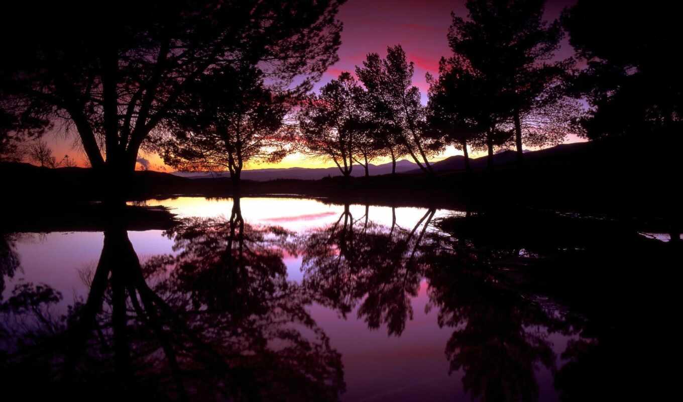 nature, collection, sunset, beautiful, suns, lake, everything, reflections