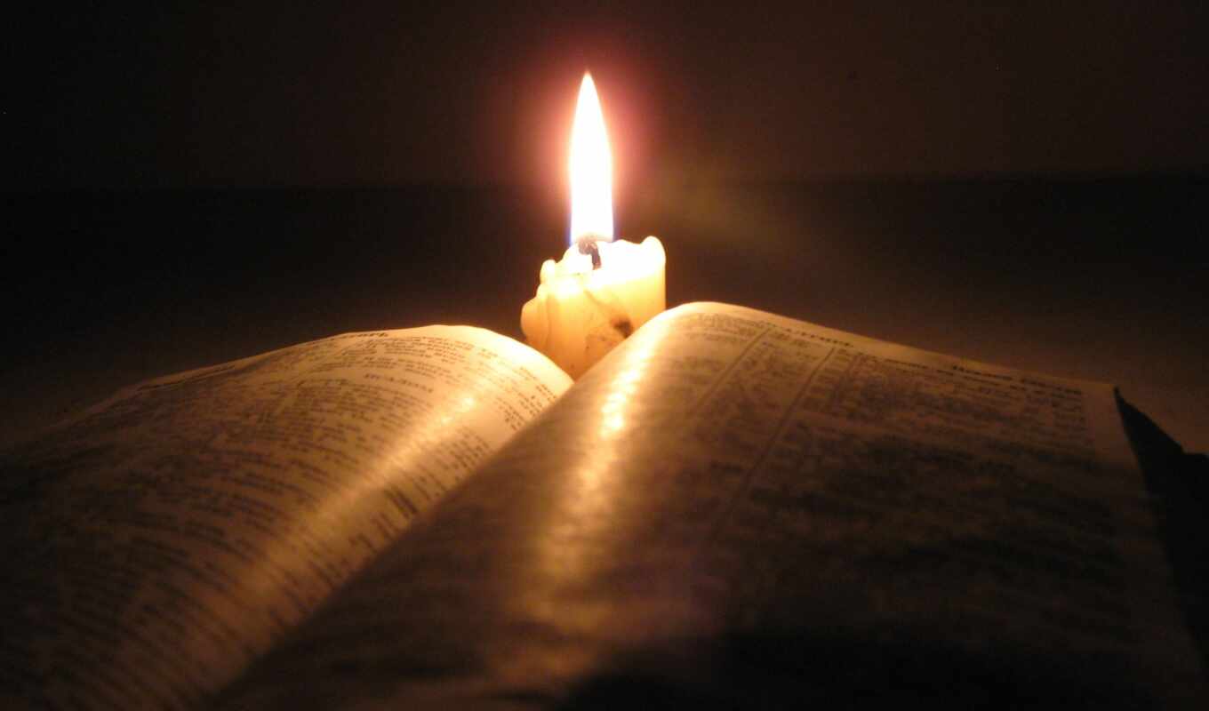 книга, свеча