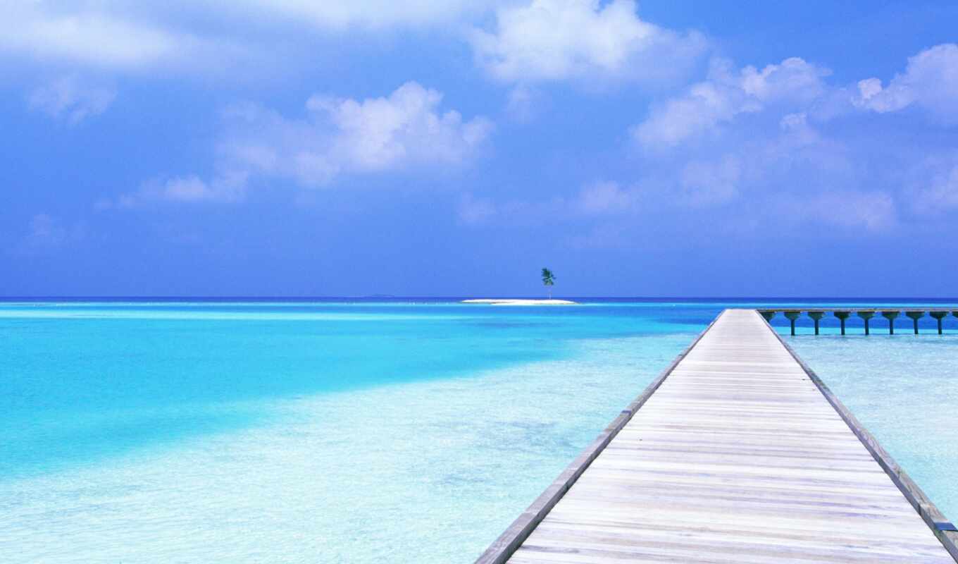 blue, water, пляж, море, красивый, maldives, египетский, funart