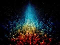 закрытие красочного рождественского дерева из блоков