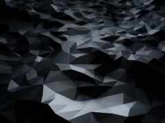 закрытие черно-белого абстрактного фона с низкими многоугольными формами